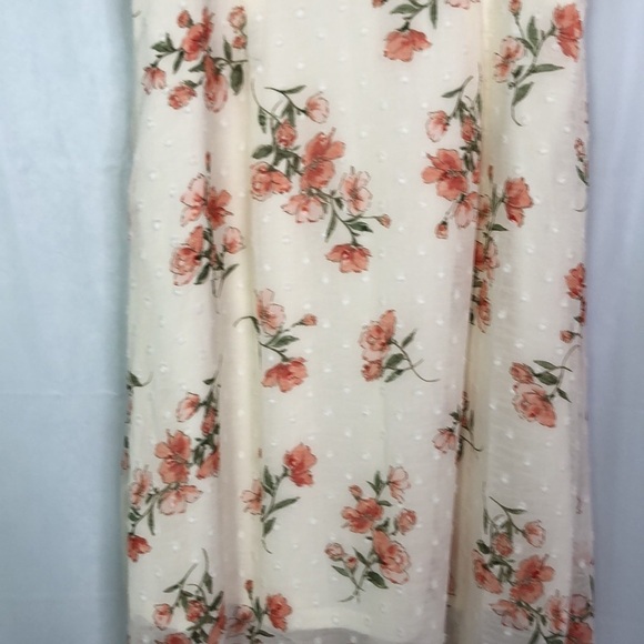 BLU PEPPER FLORAL RUFFLE HALTER MIDI DRESS SIZE L - Picture 9 of 13